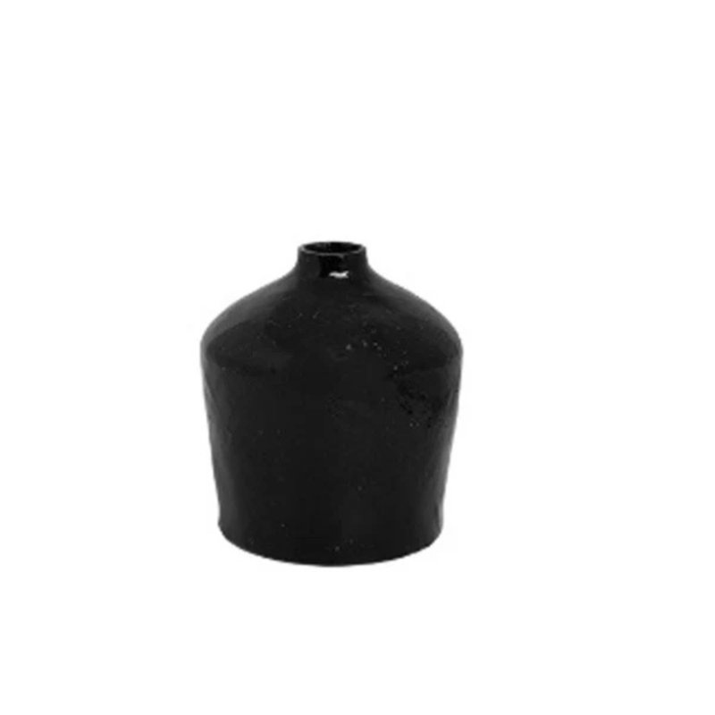 Vase en céramique noir, Noir