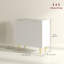 Buffet avec tablettes réglables, blanc