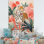 Art mural léopard vert et rose dans la jungle II - léopard / guépard