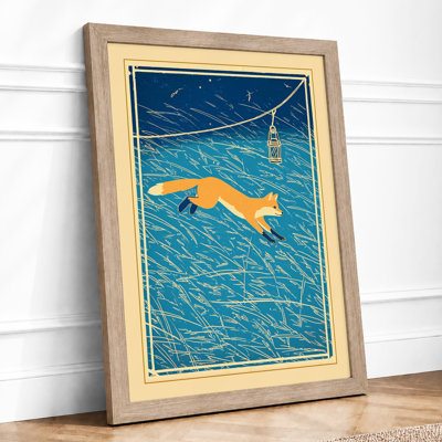 Hooked Swimmer Vintage - Print