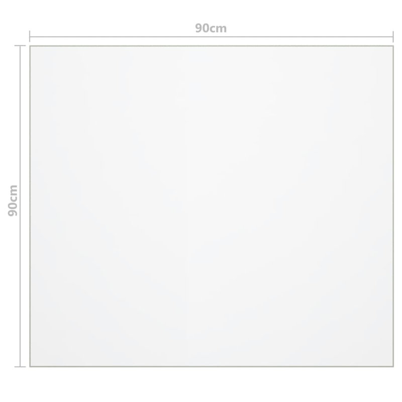 Verret PVC Table Protector, 90cm W x 90cm L, Matt
