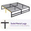 Base de lit en acier robuste de 14 po Kiliam - aucun sommier nécessaire - taille simple / grand / double-1392059016