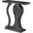 Console Table - Modern Sofa Table With Storage Shelves, Narrow Entryway Hall Table For Living Room, Display Accent Table, Black Faux Marble And Weathered Grey