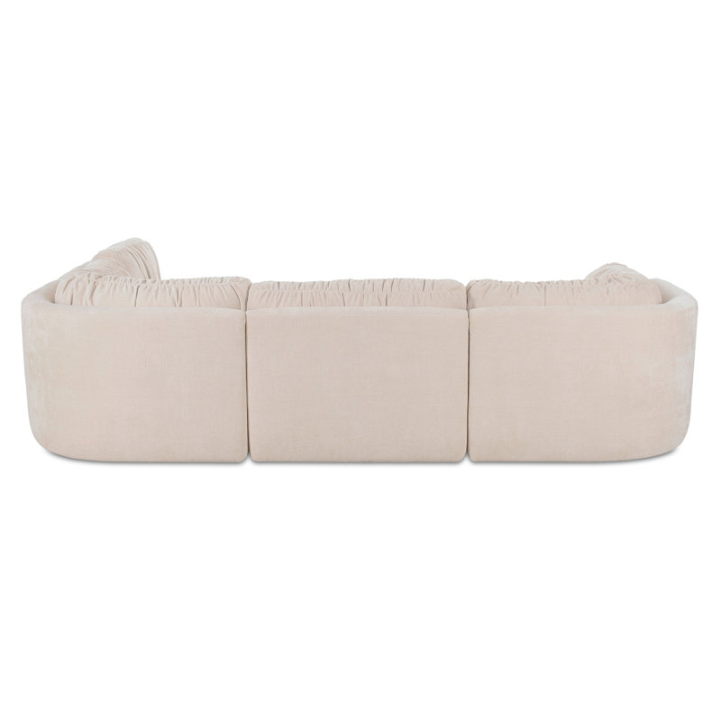 Matina Classic L Modular Sectional Taupe, Beige Polyester