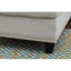 Chaise longue de 98 po de largeur et confort - Lin gris, faisant face à la gauche et canapé modulaire en tissu de lin Un attrait traditionnel en mousse-1677031674