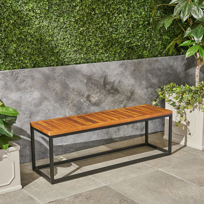 BANC EN BOIS ET MÉTAL JECO INDUSTRIAL
