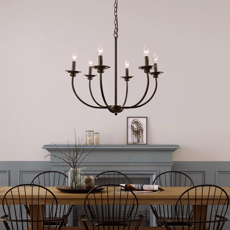 Ethon 6 - Light Dimmable Chandelier
