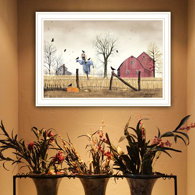 Versatile Home Wall Art - impression encadrée blanche après la récolte pour la chambre à coucher