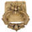 Handcrafted Kirtimukha Brass Door Knocker, 21-Inch Traditional Front Door Accent