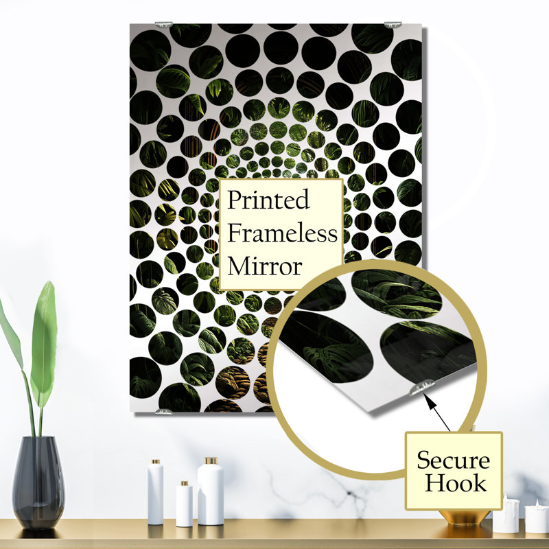 Awan - Miroir mural jungle MIR134985, 32 po x 24 po