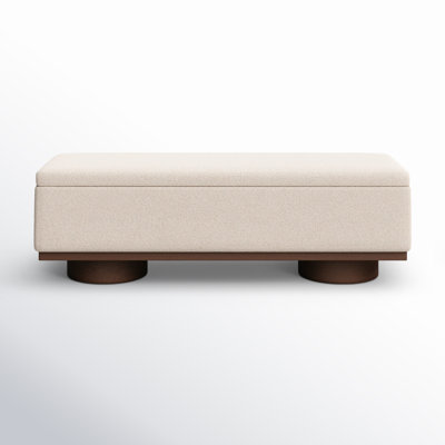 Morje 61" Linen Entryway Bench