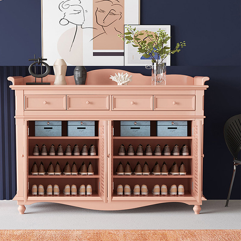 Armoire de vestibule American Country, Rose