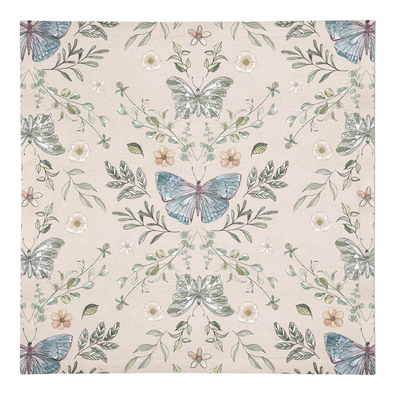 Serviette Amke Butterfly 10 ", Crème