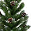 Arbre de Noël artificiel pin givré 24 po avec pommes de pin de taille moyenne 24 po - non éclairé