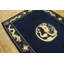 Antique Chinese - Peking Geometric Knotted Rug