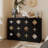 6-Drawer Dresser With Crystal Handle And Black Finish