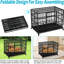 Cage pour chien de 48 pouces sur roulettes, abri sécuritaire pour canines moyennes et grandes, installation rapide et facile avec chiens d'entrée à bas seuil, finition rouille