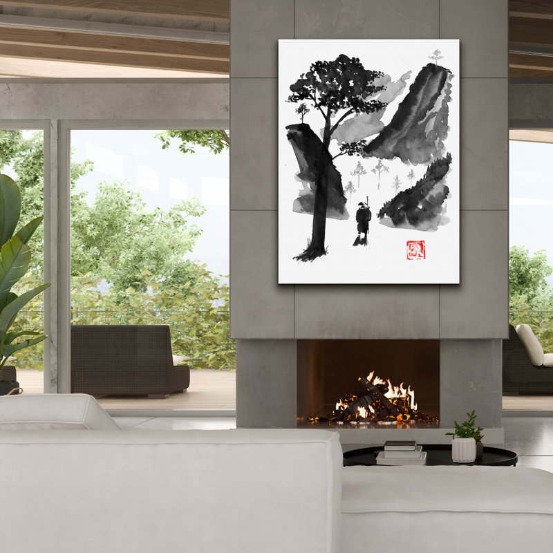 'The Traveller 01' by Pechane, Canvas Wall Art, 54" H x 40" W x 1.5" D