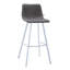 Tabouret de bar 41 po en cuir avec pieds en acier inoxydable-1891155548-1911943942