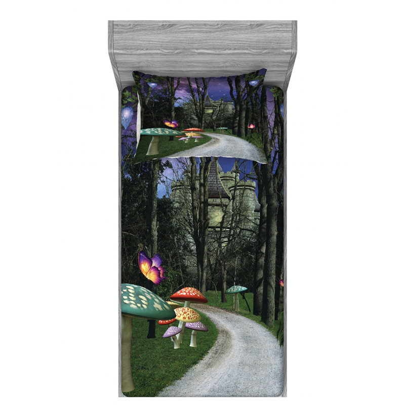Microfiber Sheet Set, Twin Sheet Set with 1 Pillowcase