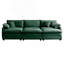 Canapé modulaire Mid-Century 3 places avec 2 coussins et 3 coussins décoratifs