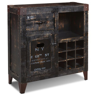 Jaike 14'' Solid Wood Bar Cabinet