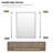 LED Medicine Cabinet with Beveled Defogger Mirror, Surface/Recessed Mount, Dimmable Lights USB Power Outlet, Clock & Sensor Light-2143106256-2143106263