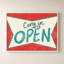 «Retro Open Sign» par Jen Bucheli - Impression sur toile