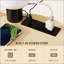 Table basse Table d'appoint ronde avec station de charge, table de bout à 3 niveaux avec sac de rangement en tissu et tablette
