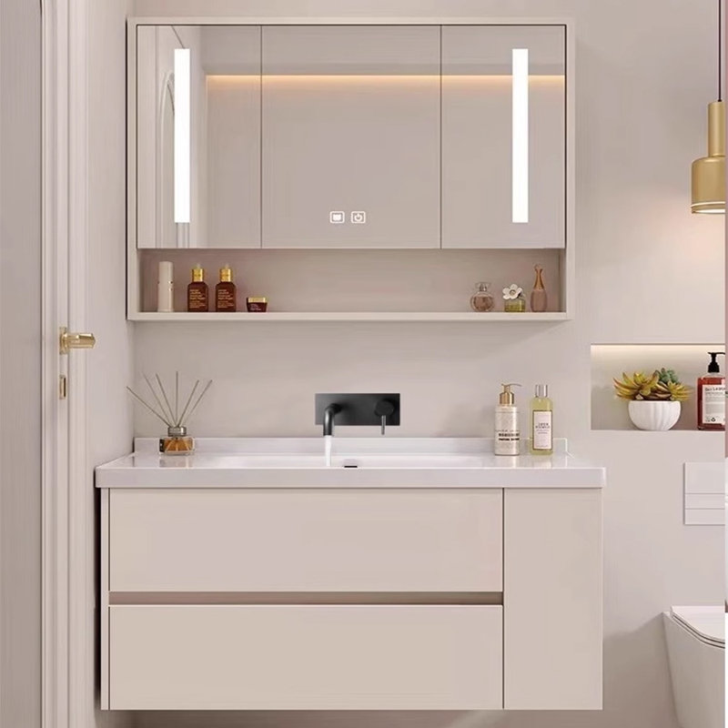 Simple French style bathroom cabinet
