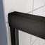 Porte de douche à dérivation, 44-48 po x 70 po, verre trempé 1/4 po, finition noire matte, avec coulissement confortable et bonne résistance aux fuites 44 à 48 po x 70 po-118139181