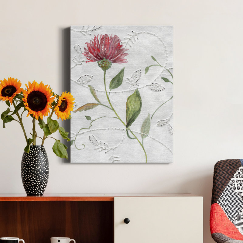 «Botanical Embodery I» par Carol Robinson, reproduction d'art sur toile tendue, H 40 po x l 30 po x P 1 po