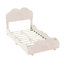 Lit plateforme tapissier avec planche de lit en forme de nuage-952950890