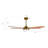 52" 5 - Blade LED Smart Ceiling Fan with Remote Control,  Light Kit Included-1963360380