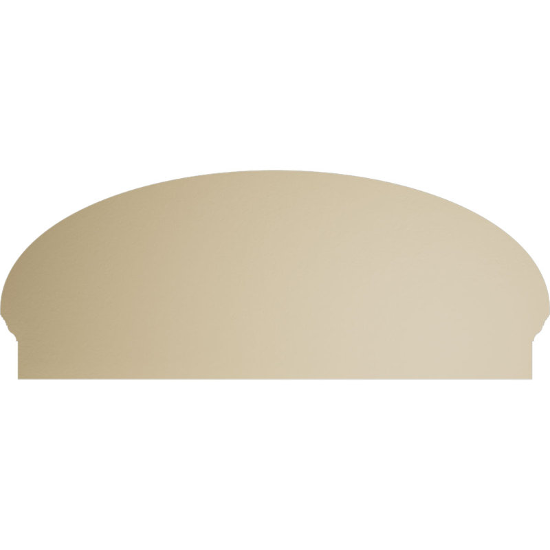 Fronton en uréthane Elliptical Signature, brun clair apprêté, 44 po x 17,875 po x 2,75 po, Combinaison, 4 rayons