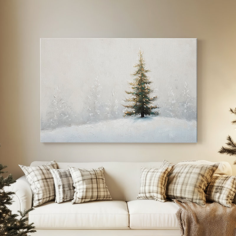 «Sleigh of Frostlit Silence», toile tendue avec châssis de qualité supérieure, H 40 po x l 60 po
