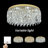 Modern Gold Crystal 19.69-In Gold-Tone Finish Flush Mount Light, 3 Colour Temperatures-2132479848