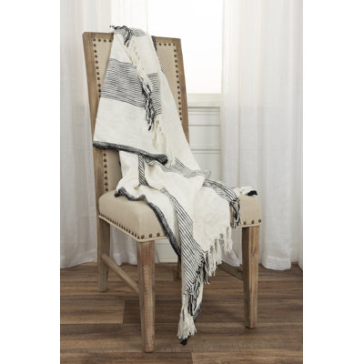 Hopkins Cotton Hand Woven Throw Blanket