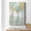 Mint Reflection I, toile tendue avec châssis de qualité supérieure - prête à être accrochée-1981287025
