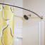 Tringle courbée de rideau de douche ajustable 63 po Design House-10310985
