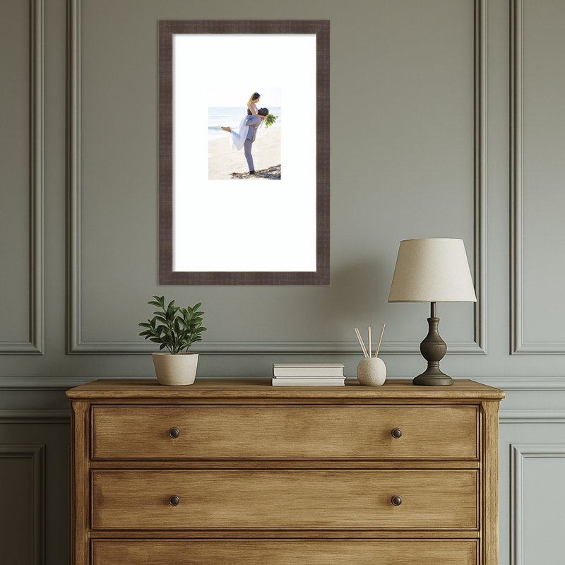 Cadre photo Whiskey Brown, 16 x 26 avec passe-partout 8 x 10
