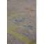 Tapis unique nouvel âge 9 pi x 11 pi 4 po gris / argent / jaune