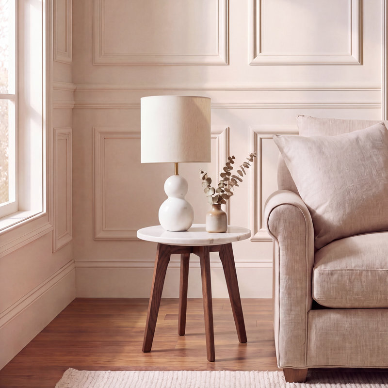 Lykes Marble Top End Table