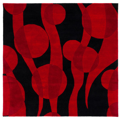 Amier Hand Tufted Wool Abstract Rug