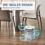 Ensemble de 2 poubelles de salle de bain 2,7 gallons avec couvercle-115613002