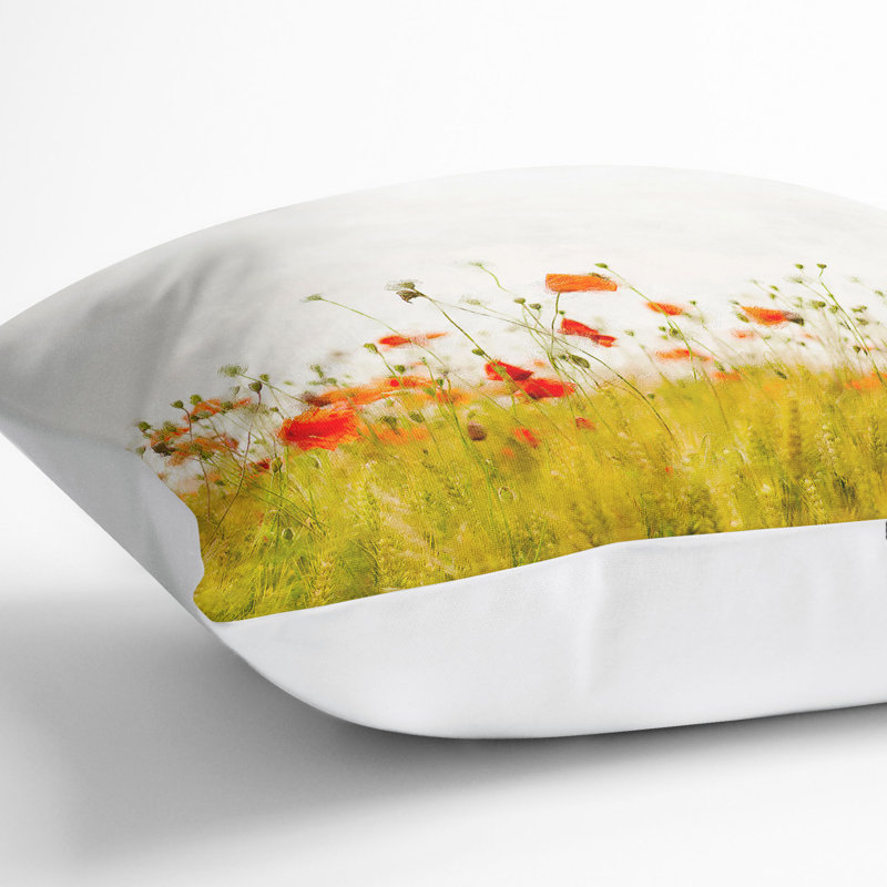 Square Cushion, 40cm H x 40cm W x 15cm D, White