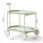 Moon Storage Cart For Living Room And Kitchen, Nordic Mobile Trolley With Double - Layer Shelf, T Shaped Structure, 0 Odor, Small Island Width, Rectangular Shape Kitchen Cart, Style Shelf Space,
