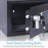 SereneLife Compact Electronic Security Safe with Key Lock-32001766