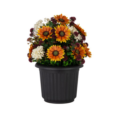 Artificial 24-in Harvest Boom Planter