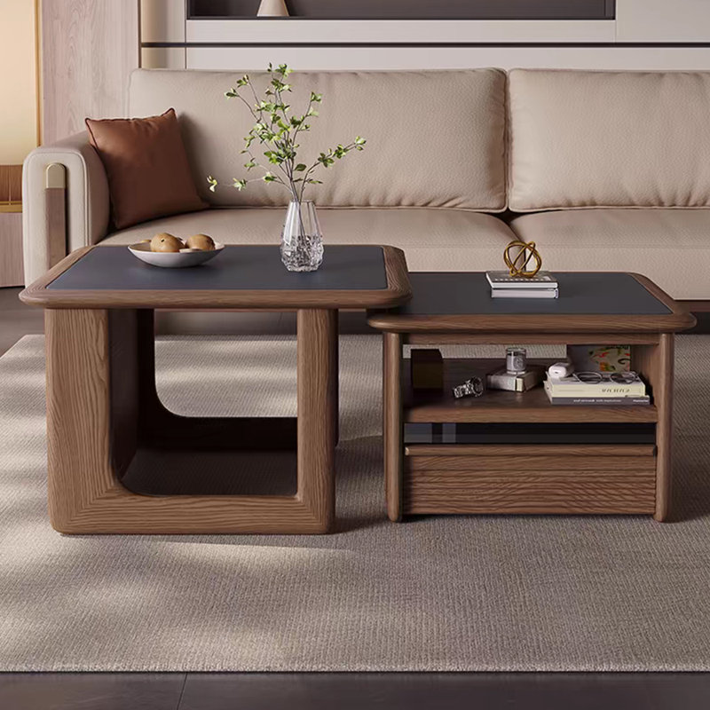 Table basse moderne simple en bois massif